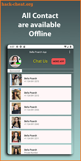 Chat with Bella Poarch - Games screenshot