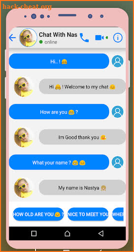 Chat With Nastya screenshot