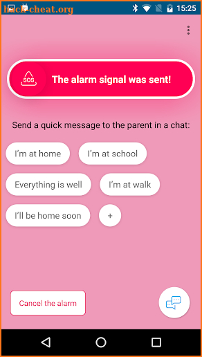 Chat with parents screenshot