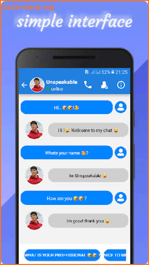 📱Chat with Unspeakable 📱 Fake Video Call screenshot