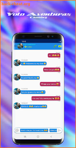 Chat with Yolo Aventuras 📱 Fake Video Call screenshot