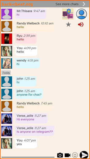 Chatib free chat app screenshot