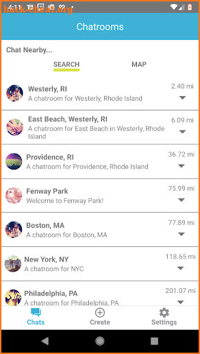 ChatMaps screenshot