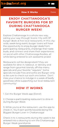 Chattanooga Burger Week screenshot