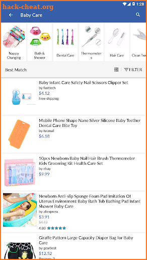 Cheap baby and kids clothes online store screenshot