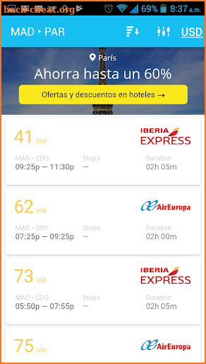 Cheap Flights Compare screenshot