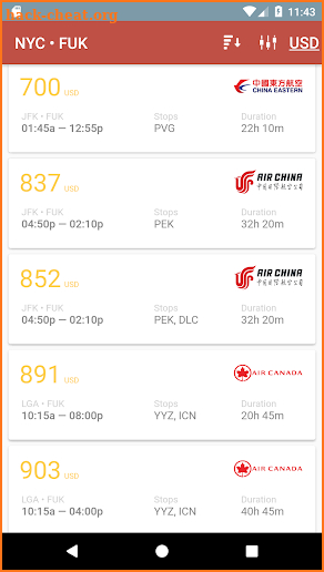 Cheap Flights Tickets App Compare and Scan Finder screenshot