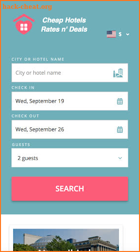 Cheap Hotels - Deals & Discounts screenshot