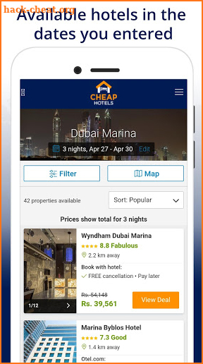 Cheap Hotels Near Me - Best Hotel Booking App screenshot