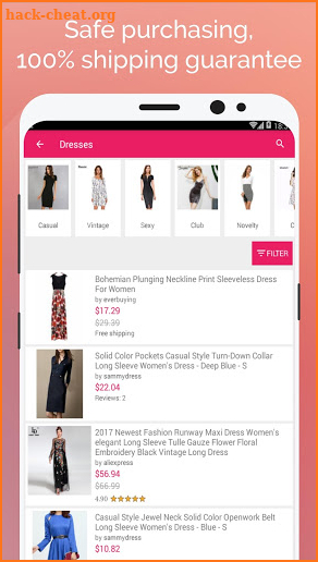 Cheap womens clothes shopping app screenshot