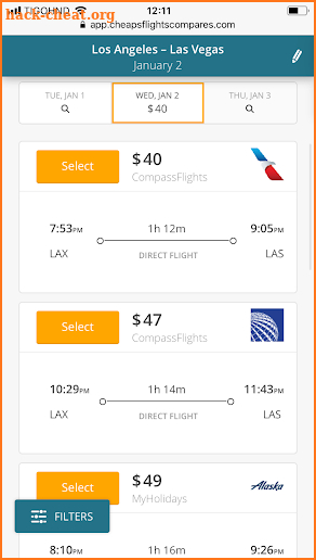 Cheaps Flights Compares screenshot