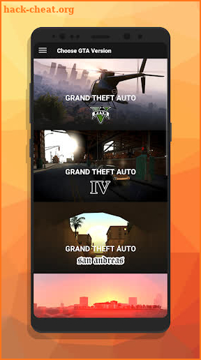 Cheats for all GTA screenshot