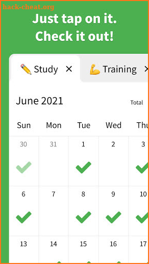 Check Calendar - Habit Making screenshot