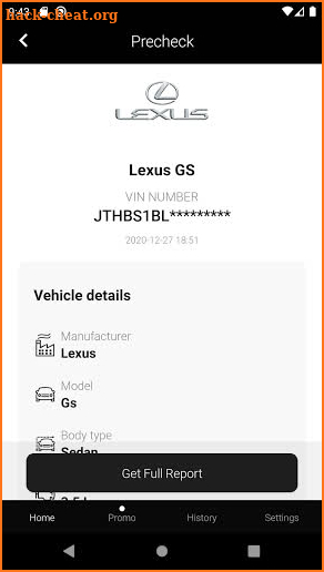 Check Car History for Lexus screenshot