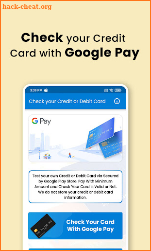 Check Credit and Debit Card screenshot