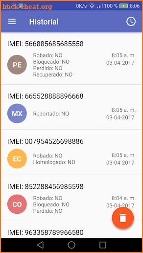 Check IMEI screenshot