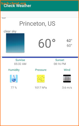 Check Weather screenshot