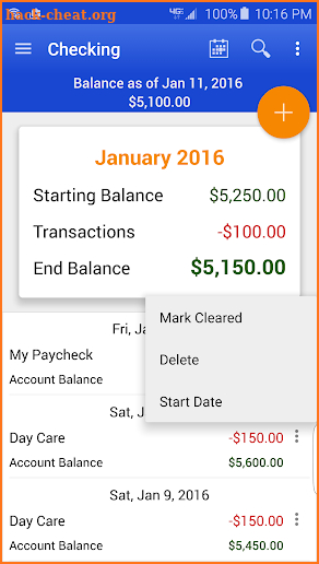 Checkbook App Pro screenshot