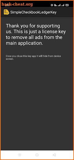 Checkbook Ledger Key (Remove Ads) screenshot