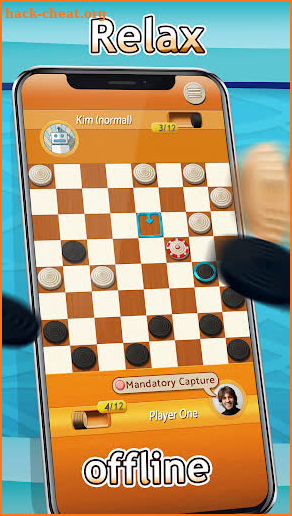 Checkers - Draughts Multiplayer Board Game screenshot