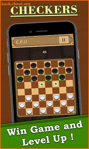 Checkers game : Draught , Dame board game screenshot