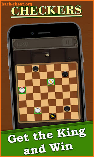 Checkers game : Draught , Dame board game screenshot