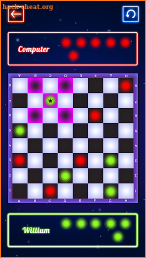 Checkers Glow screenshot