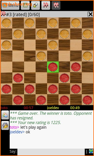 CHECKERS ONLINE (free) screenshot