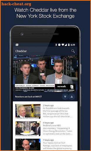 Cheddar screenshot