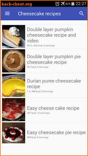 Cheesecake recipes for free app offline with photo screenshot