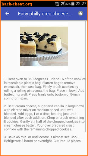 Cheesecake recipes for free app offline with photo screenshot