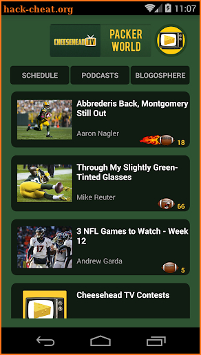 Cheesehead TV screenshot