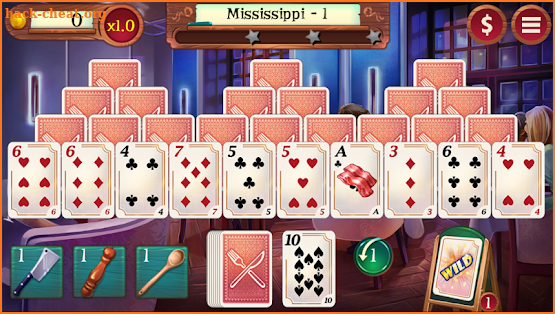 Chef Solitaire: USA TriPeaks screenshot