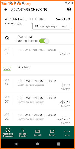 Chemical Bank Digital Banking screenshot