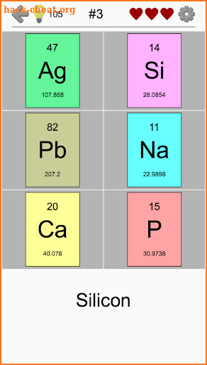 Chemical Elements and Periodic Table: Symbols Quiz screenshot