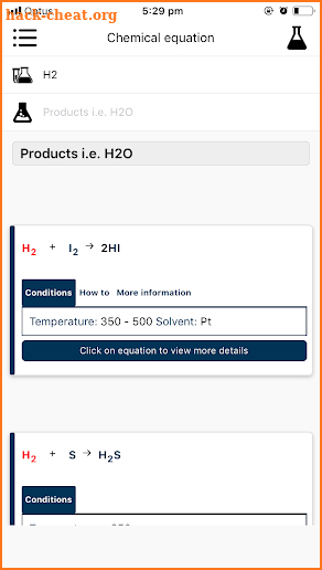 Chemical Equation Balancer screenshot