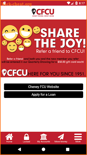 Cheney Federal Credit Union screenshot