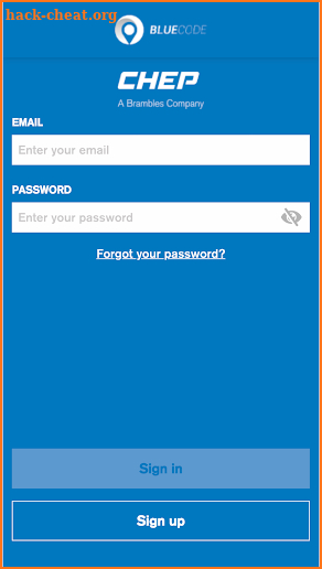 CHEP BlueCode screenshot