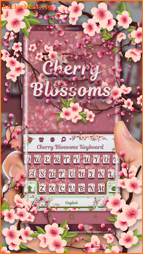 Cherry Blossom Keyboard screenshot