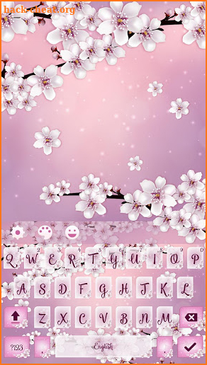 Cherry Blossom Keyboard Theme screenshot