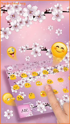 Cherry Blossom Keyboard Theme screenshot