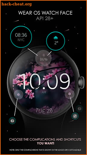 Cherry Blossom Watch Face screenshot