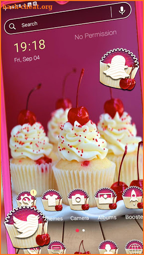 Cherry Cupcakes Theme screenshot