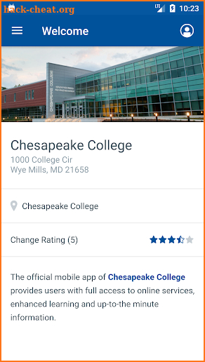 Chesapeake College Mobile App screenshot