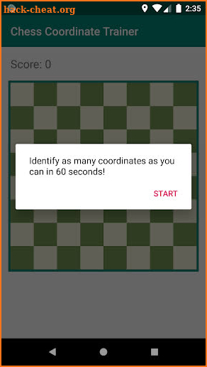 Chess Coordinate Trainer screenshot