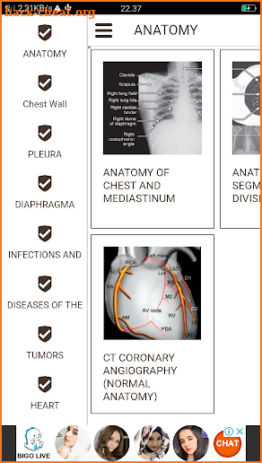 CHEST RADIOLOGY screenshot