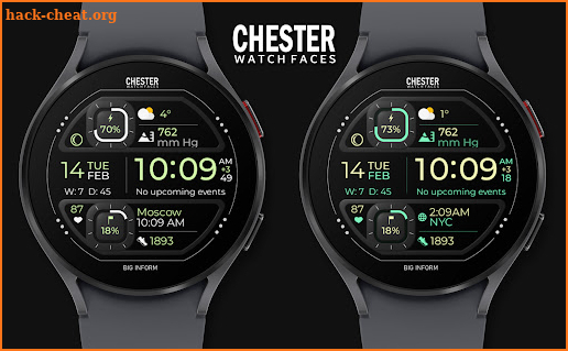 Chester Big inform watch face screenshot