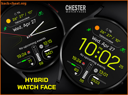 Chester Hybrid watch face screenshot