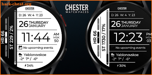 Chester Info Edge watch faces screenshot