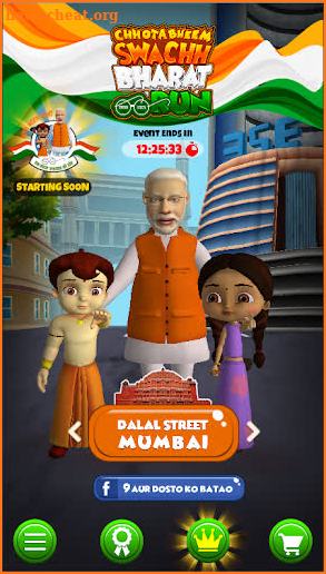 Chhota Bheem - Swachh Bharat Run screenshot